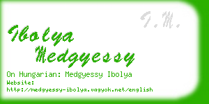 ibolya medgyessy business card